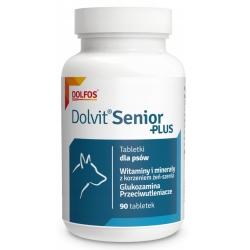 Dolfos Dolvit Senior Plus – Vitamine, Mineralstoffe & Unterstützung für ältere Hunde, 90 Tabletten